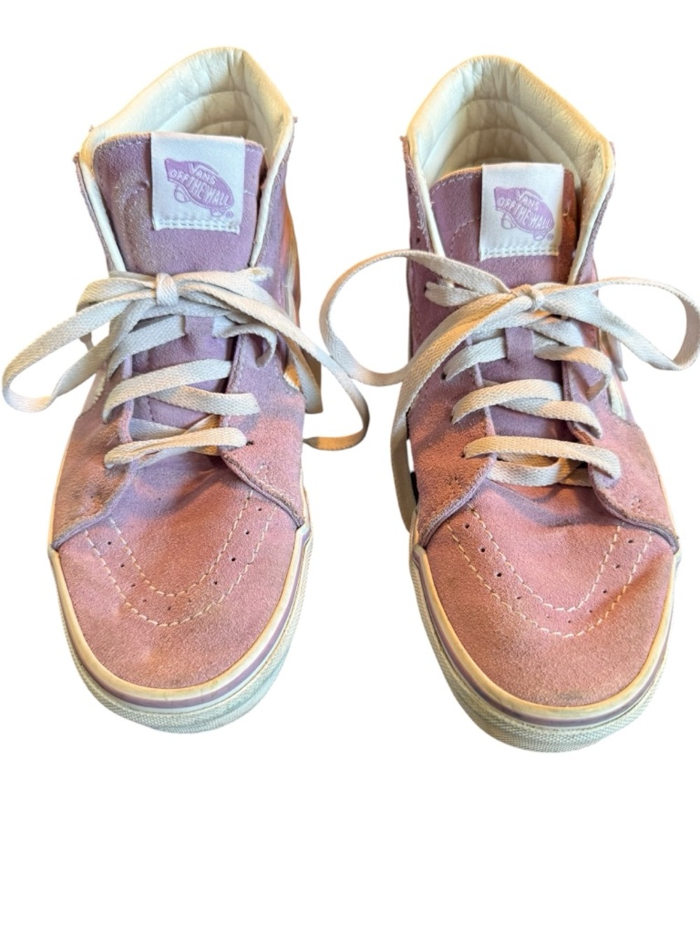 Juniors Vans Lavender Suede High-Top Sneakers Size 6.5